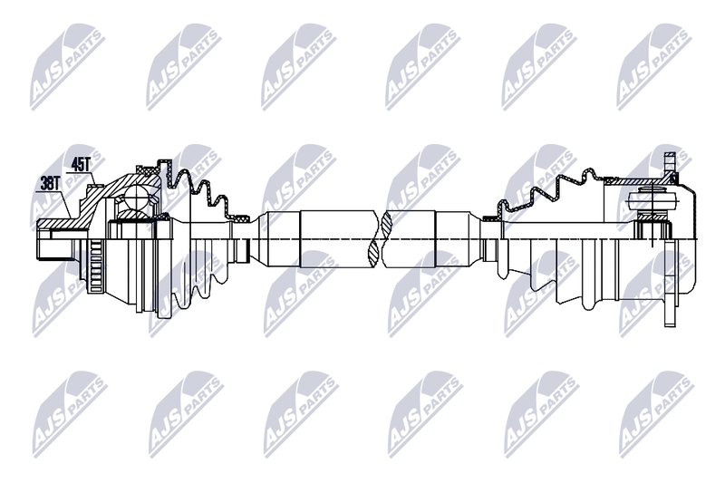 NTY NPW-AU-094 Drive Shaft