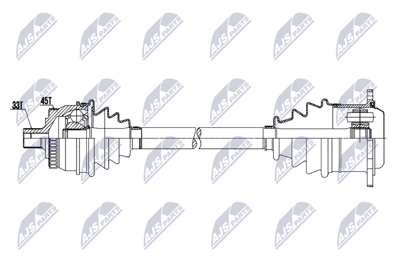 NTY NPW-AU-098 Drive Shaft