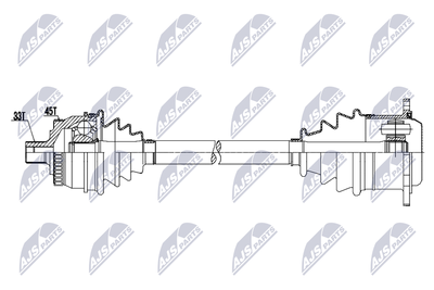 Drive Shaft NTY NPW-AU-098