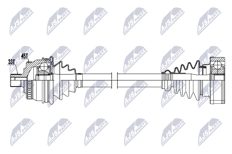 NTY NPW-AU-099 Drive Shaft