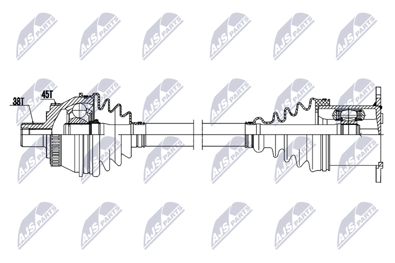 NTY NPW-AU-101 Drive Shaft