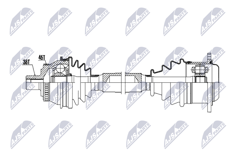 NTY NPW-AU-102 Drive Shaft