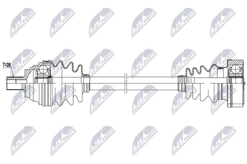 NTY NPW-AU-103 Drive Shaft