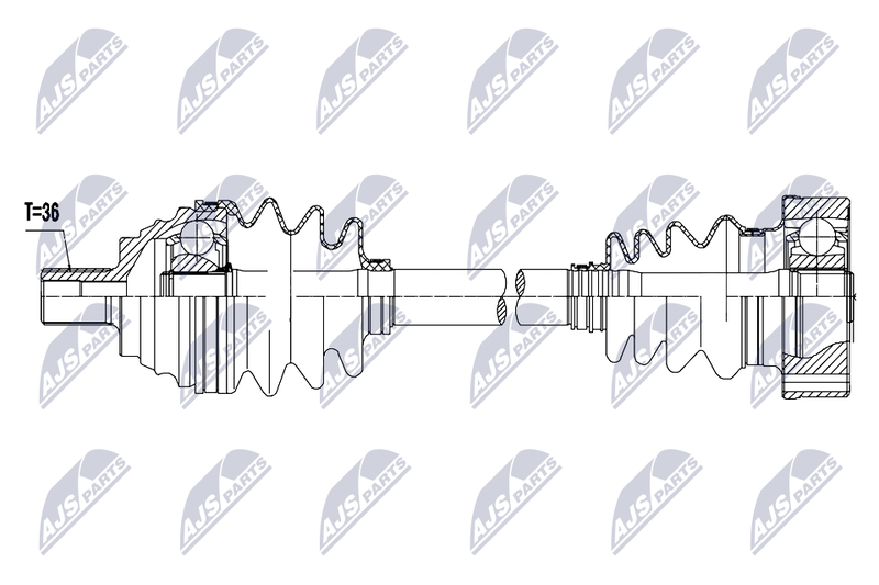 NTY NPW-AU-104 Drive Shaft