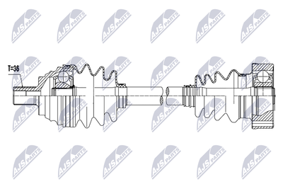 Drive Shaft NTY NPW-AU-104