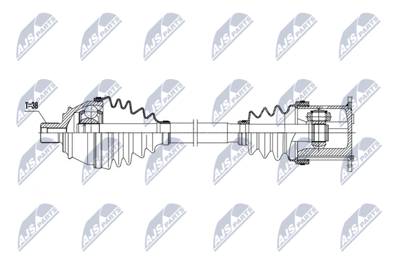 NTY NPW-AU-105 Drive Shaft