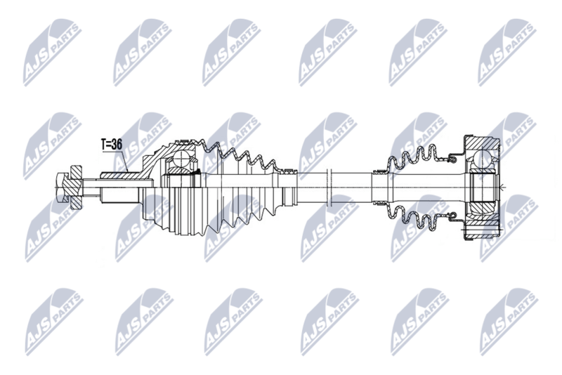 NTY NPW-AU-107 Drive Shaft