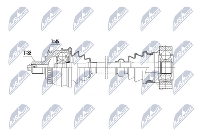 Drive Shaft NTY NPW-AU-108