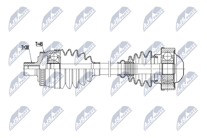 NTY NPW-AU-109 Drive Shaft