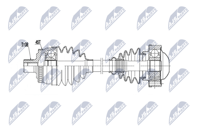 NTY NPW-AU-110 Drive Shaft