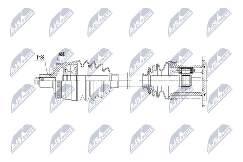 NTY NPW-AU-112 Drive Shaft