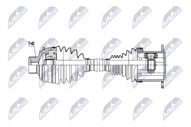 NTY NPW-AU-115 Drive Shaft