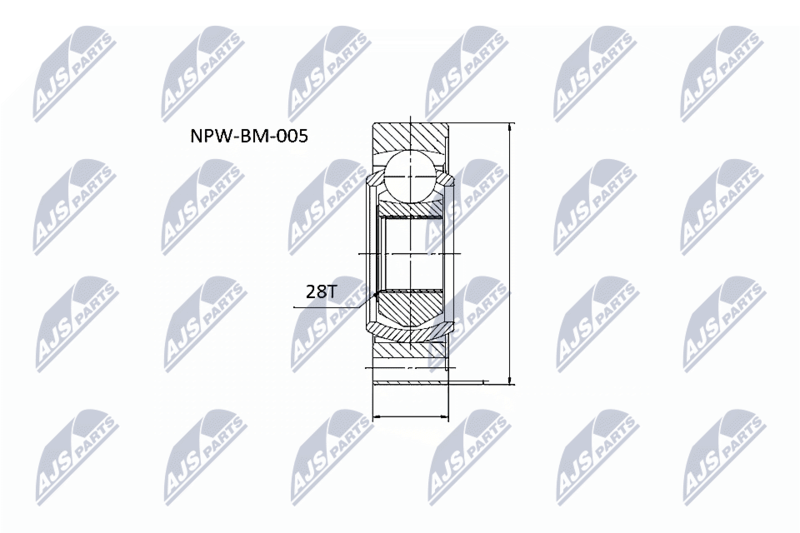 NTY NPW-BM-005 Joint, propshaft