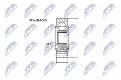 Joint, propshaft NTY NPW-BM-005