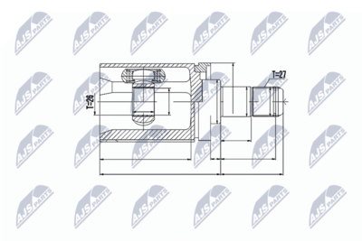 Joint Kit, drive shaft NTY NPW-BM-017