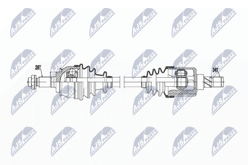 NTY NPW-BM-020 Drive Shaft