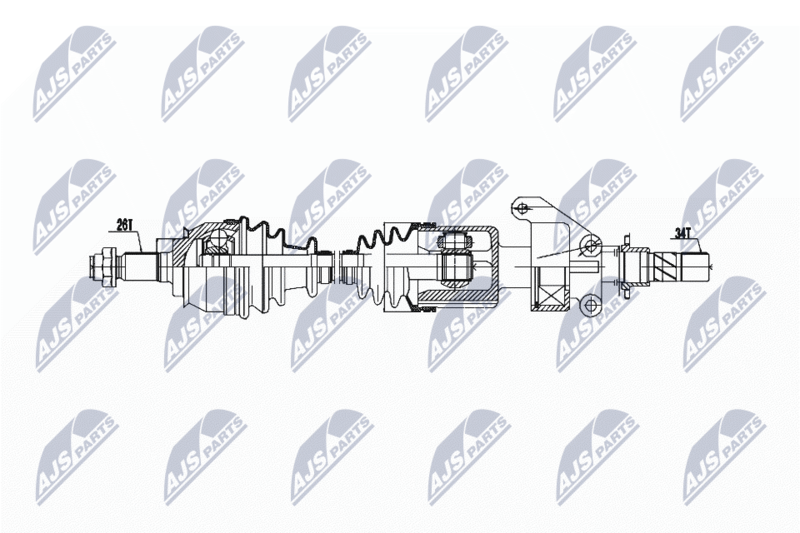 NTY NPW-BM-021 Drive Shaft