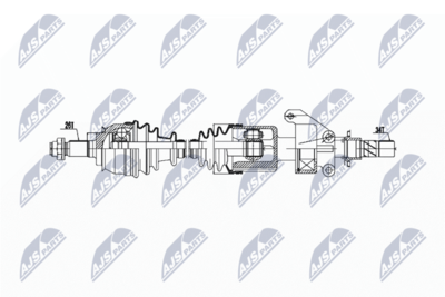 Drive Shaft NTY NPW-BM-021