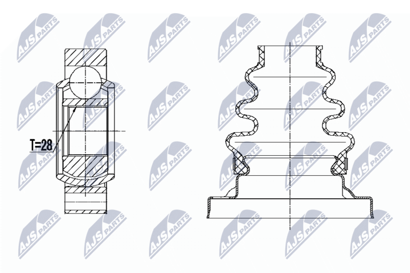 NTY NPW-BM-031 Joint Kit, drive shaft