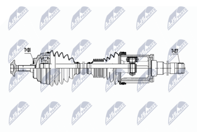 Drive Shaft NTY NPW-BM-050