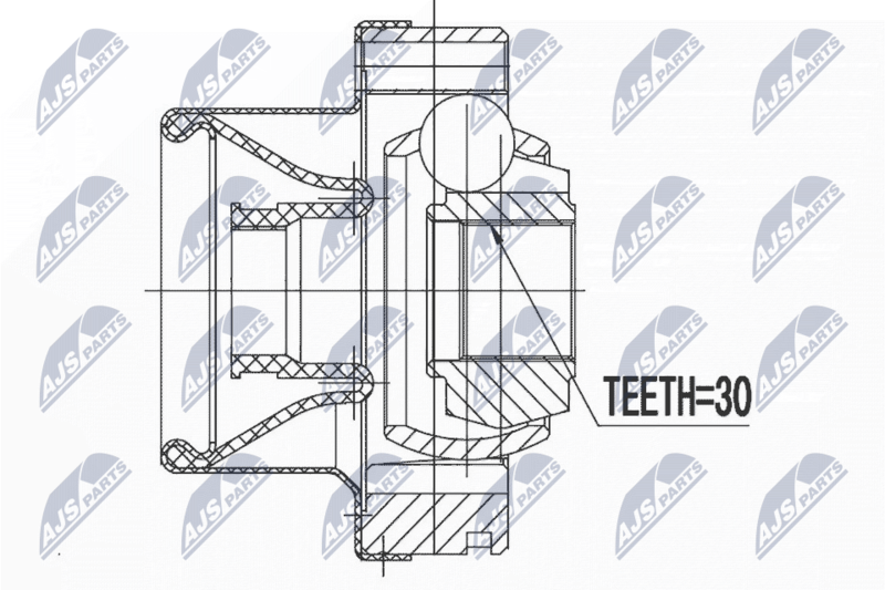 NTY NPW-BM-072 Joint, propshaft