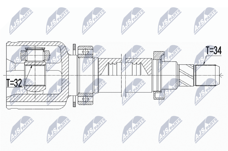 NTY NPW-BM-084 Joint Kit, drive shaft