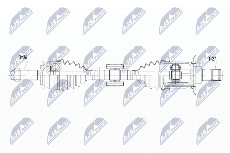 NTY NPW-BM-105 Drive Shaft