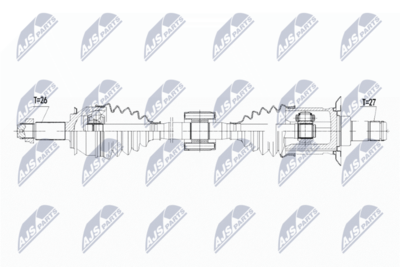 Drive Shaft NTY NPW-BM-105