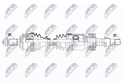 Drive Shaft NTY NPW-BM-121