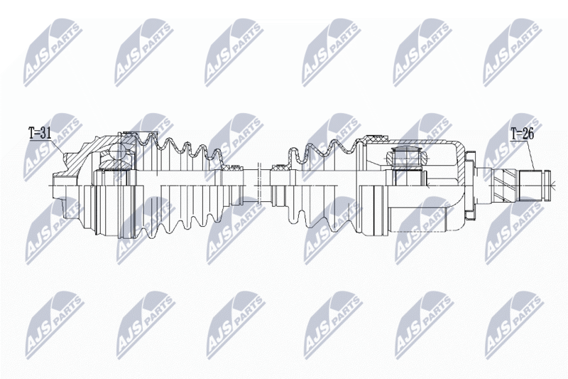 NTY NPW-BM-133 Drive Shaft