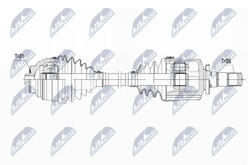 NTY NPW-BM-139 Drive Shaft