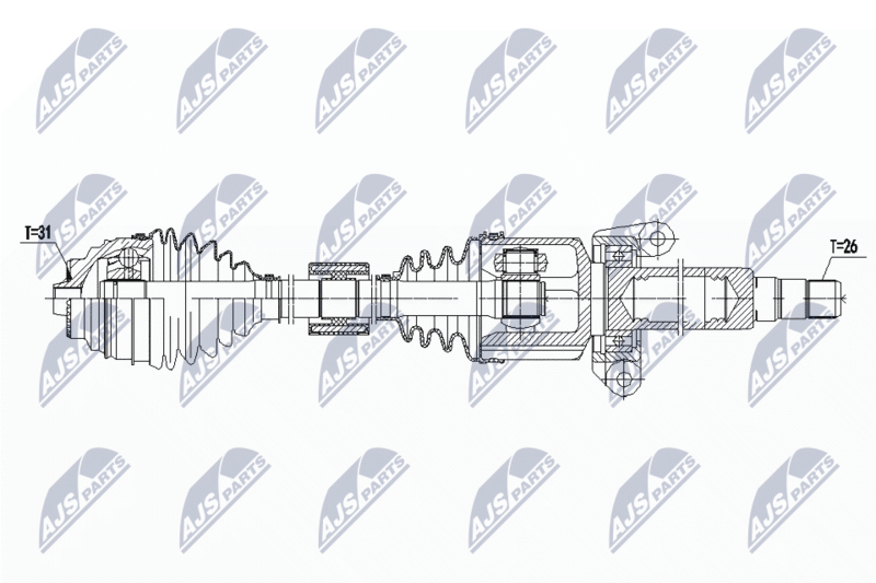 NTY NPW-BM-141 Drive Shaft