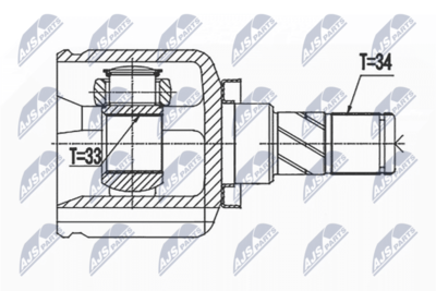 Joint Kit, drive shaft NTY NPW-BM-144