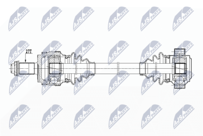 Drive Shaft NTY NPW-BM-148