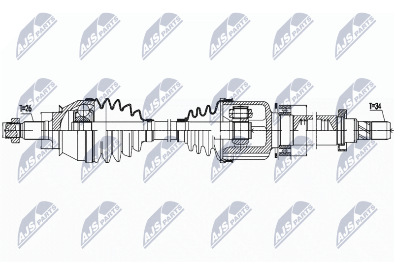 NTY NPW-BM-158 Drive Shaft