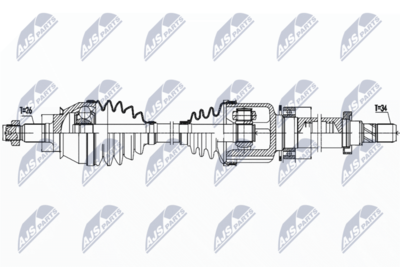 Drive Shaft NTY NPW-BM-158