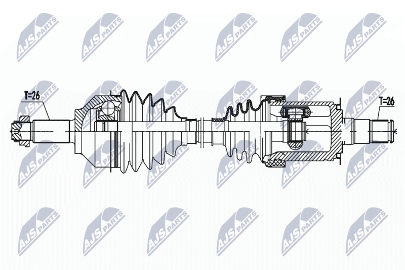 NTY NPW-BM-161 Drive Shaft