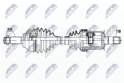 Drive Shaft NTY NPW-BM-161