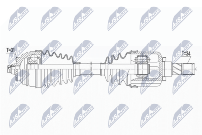 Drive Shaft NTY NPW-BM-164
