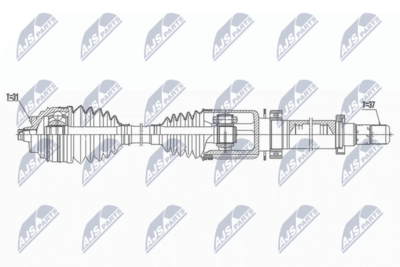 Drive Shaft NTY NPW-BM-172
