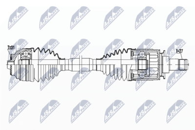 Drive Shaft NTY NPW-BM-182