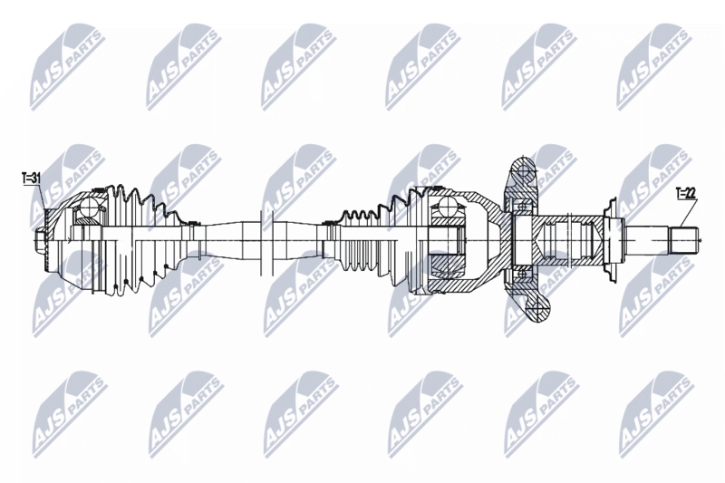 NTY NPW-BM-183 Drive Shaft