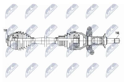 Drive Shaft NTY NPW-BM-183