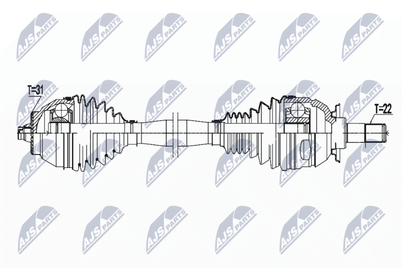 NTY NPW-BM-184 Drive Shaft