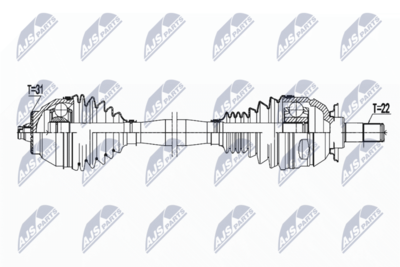 Drive Shaft NTY NPW-BM-184