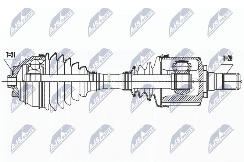 NTY NPW-BM-186 Drive Shaft