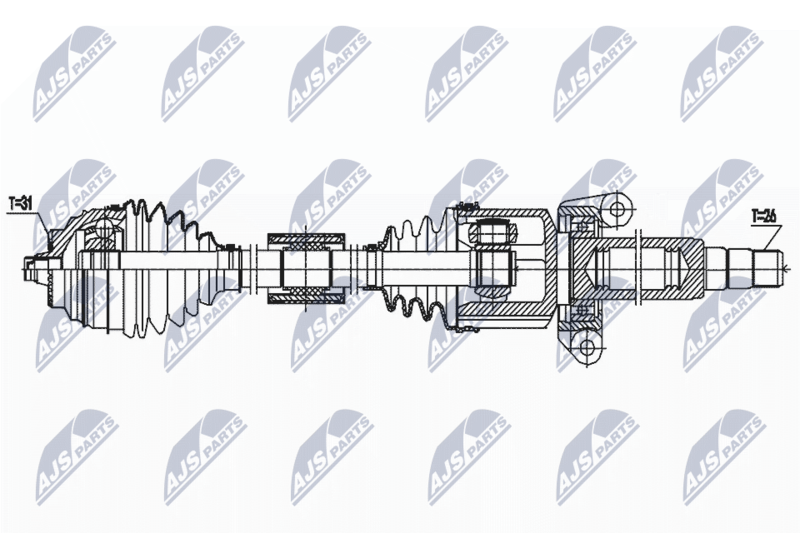 NTY NPW-BM-188 Drive Shaft