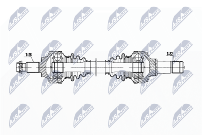 Drive Shaft NTY NPW-BM-195