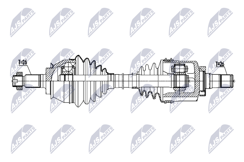 NTY NPW-BM-206 Drive Shaft