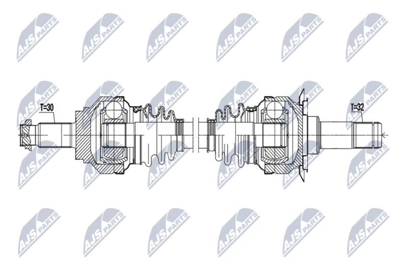 NTY NPW-BM-224 Drive Shaft
